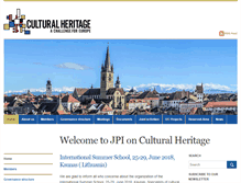 Tablet Screenshot of jpi-culturalheritage.eu